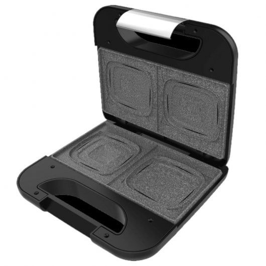 Cecotec Rock'nToast Machine à Sandwich Carrée 2 Sandwichs 800W Inox