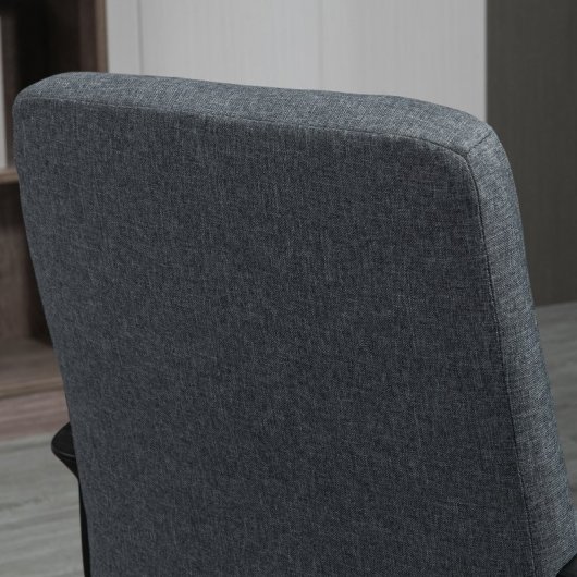 Vinsetto Silla De Oficina Con Altura Ajustable 59x63x96-105,5 Cm Gris Oscuro