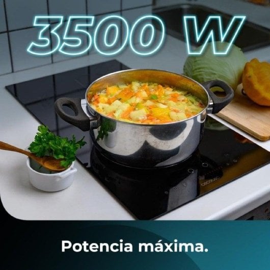 Platte Cecotec Bolero Squad I 2100 Induktion 2 Zonen Touch 3500W Schwarz