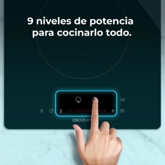 Platte Cecotec Bolero Squad I 2100 Induktion 2 Zonen Touch 3500W Schwarz