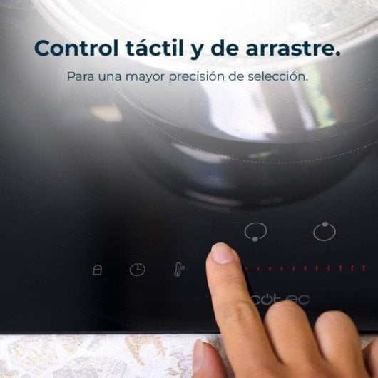 Platte Cecotec Bolero Squad I 2100 Induktion 2 Zonen Touch 3500W Schwarz