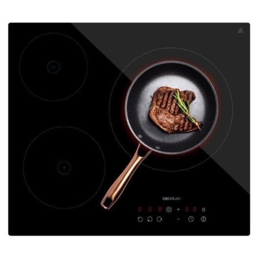 Placa Vitrocerâmica Cecotec Bolero Squad V 3001 3 Zonas 5700W Touch Control
