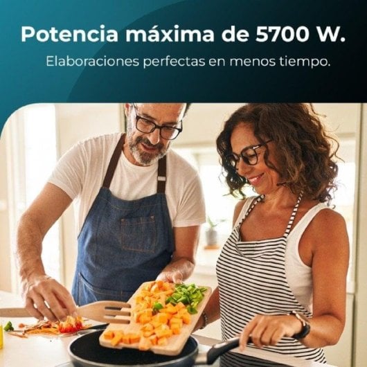 Placa Vitrocerâmica Cecotec Bolero Squad V 3001 3 Zonas 5700W Touch Control