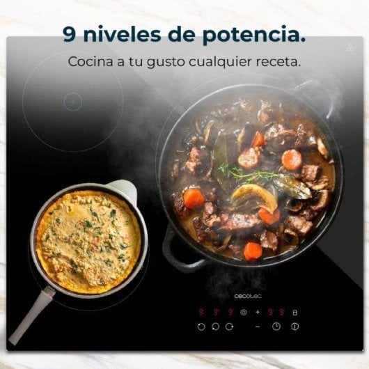 Placa Vitrocerâmica Cecotec Bolero Squad V 3001 3 Zonas 5700W Touch Control