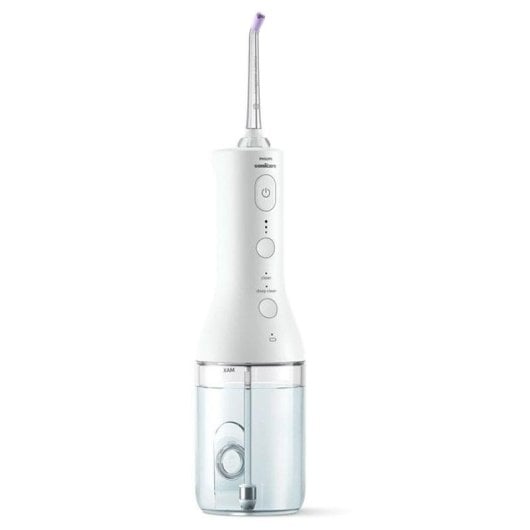 Hydropulseurs Philips Cordless Power Flosser 3000 Technologie Quad Stream 3 Niveaux 2 Buses