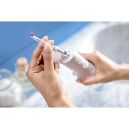 Hydropulseurs Philips Cordless Power Flosser 3000 Technologie Quad Stream 3 Niveaux 2 Buses