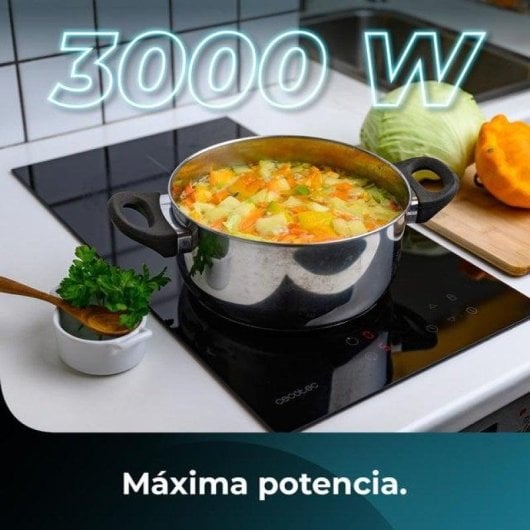 Piastra vetroceramica Cecotec Bolero Squad V 2001 2 zone 3000 W Touch Timer