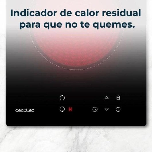 Piastra vetroceramica Cecotec Bolero Squad V 2001 2 zone 3000 W Touch Timer