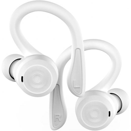 Nubbeh Breeze Auriculares Sport 2 em 1 Sem Fios 60mah/400mah Brancos