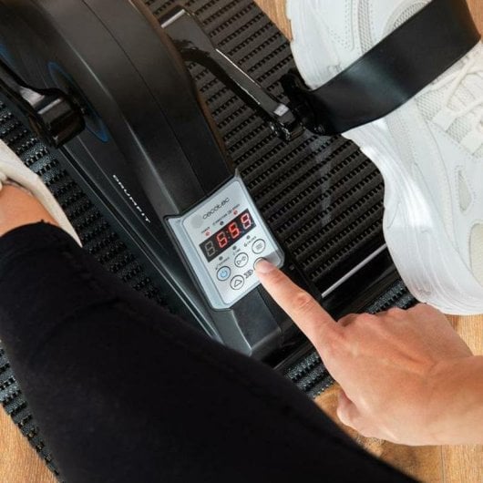 Mini-Heimtrainer Cecotec DrumFit Cycle Compact Pro mit Motorunterstützung, LED-Display, Fernbedienung, Schwarz