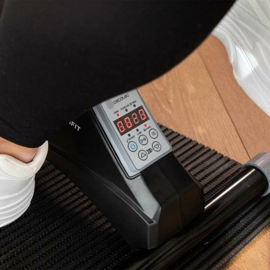 Mini-Heimtrainer Cecotec DrumFit Cycle Compact Pro mit Motorunterstützung, LED-Display, Fernbedienung, Schwarz