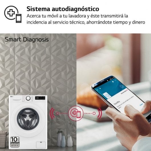 LG F4WR5009A3W Lavadora de Carga Frontal 9Kg A Blanca