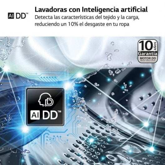 LG F4WR5009A3W Lavadora de Carga Frontal 9Kg A Blanca