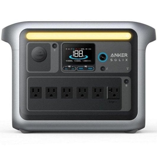 Powerstation Anker Solix C1000X 1056Wh 6 AC 4 USB LiFePO4 LED WLAN Solar Schnellladung