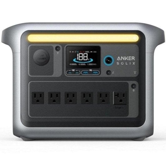 Station d'énergie Anker Solix C1000X 1056Wh 6AC 4USB Batterie LiFePO4 Ecran LED Wi-Fi UPS Expandable