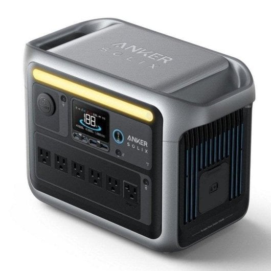 Station d'énergie Anker Solix C1000X 1056Wh 6AC 4USB Batterie LiFePO4 Ecran LED Wi-Fi UPS Expandable