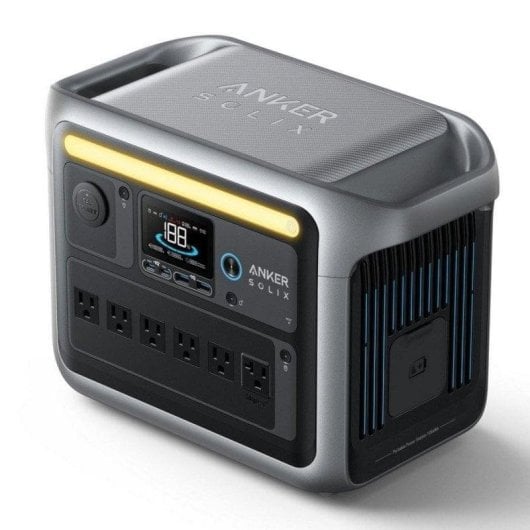Powerstation Anker Solix C1000X 1056Wh 6 AC 4 USB LiFePO4 LED WLAN Solar Schnellladung