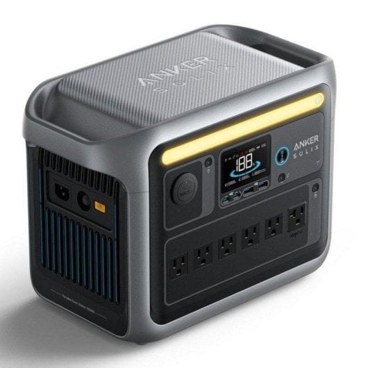 Powerstation Anker Solix C1000X 1056Wh 6 AC 4 USB LiFePO4 LED WLAN Solar Schnellladung