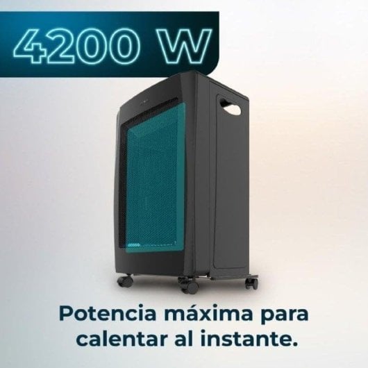 Estufa a Gás de Chama Azul Cecotec ReadyWarm 4200 BlueFlame Foldable 4 200W Plegável