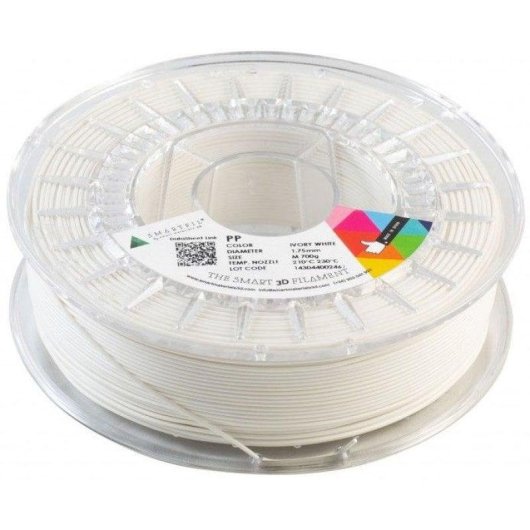 Smartfil PP Filamento 3D Alta Resistencia al Impacto 2.85mm 650g Natural