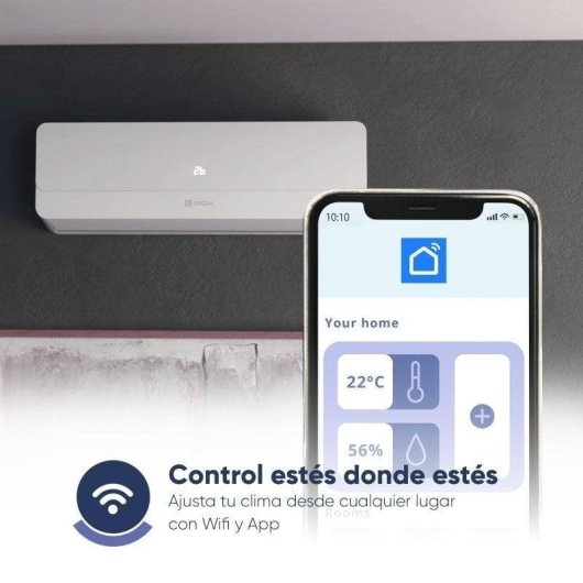 Ar Condicionado Split Origial Airnature 2250 WiFi 9000 BTU A+ Inverter Quente e Frio