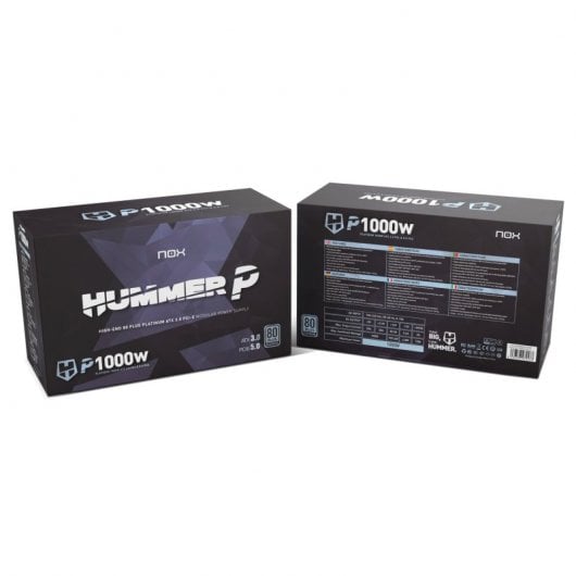 Alimentatore NOX Hummer P 1000 W PCIE 5.0 ATX 3.0 80 Plus Platino