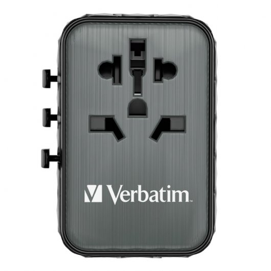 Verbatim UTA-05 Universaladapter 65 W mit Schnellladung, Schwarz