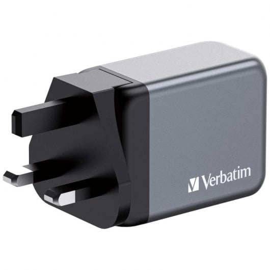 Verbatim GNC-65 Carregador GaN 65W Carga Rápida Cinzento