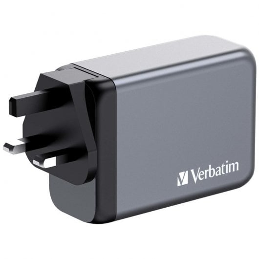 Verbatim GNC-240 Cargador GaN 240W Carga Rápida Gris