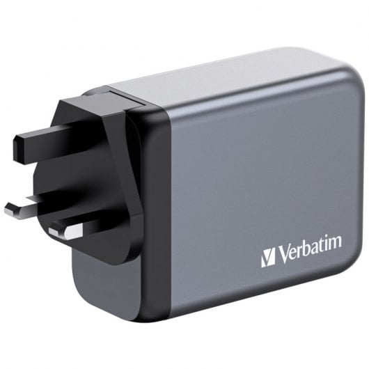Verbatim GNC-200 Cargador GaN 200W Carga Rápida Gris