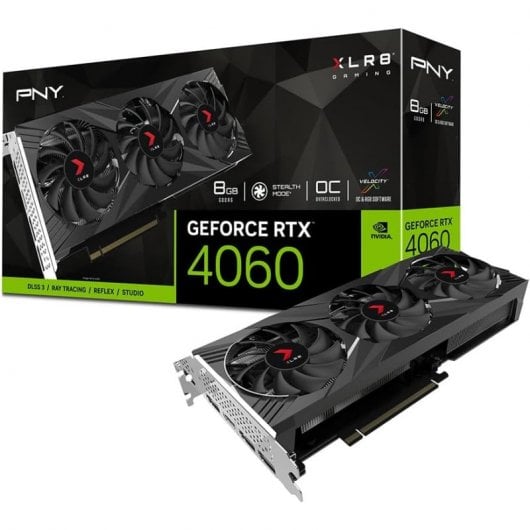 PNY GeForce RTX 4060 XLR8 Gaming VERTO EPIC-X RGB OC Tripla ventola 8 GB GDDR6 DLSS3