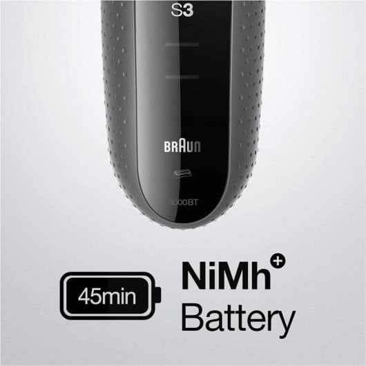 Rasoir Visage Braun Series 3 ProSkin 3000BT Sans Fil 45min Sec et Mouillé 5 Sabots