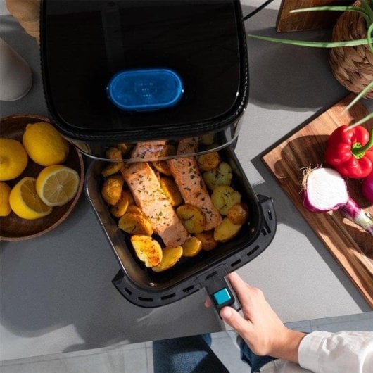 Friggitrice ad aria Cecotec Cecofry Drip 5000 5,5L 1500W con spray acqua e 8 menu