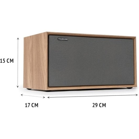 Vulkkano T40 ARC Enceinte de bureau active 40W Marron
