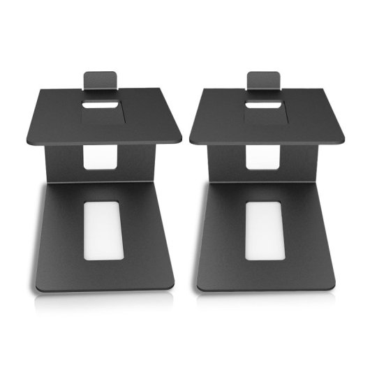 Supports d'enceintes noirs Vulkkano S4