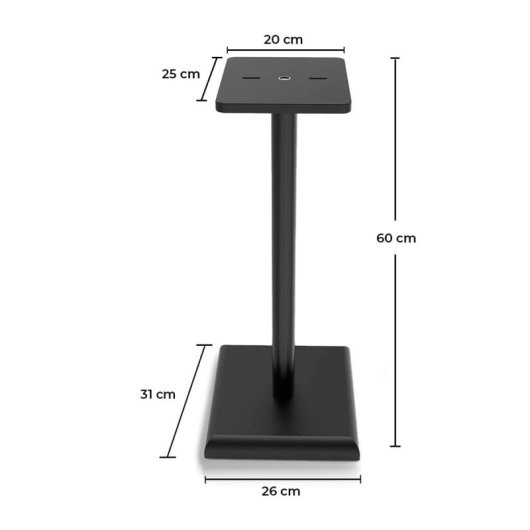 Supports d'enceintes Vulkkano S60 Noir