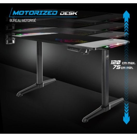 Spirit of Gamer Headquarter 800 Mesa Gaming RGB Regulable Negro