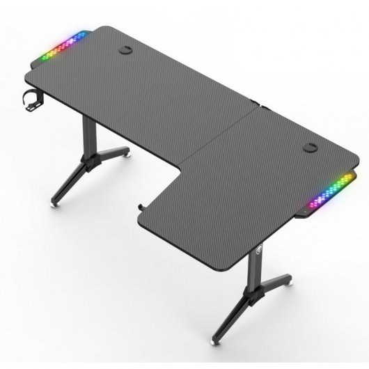 Spirit of Gamer Headquarter 600 Mesa Gaming RGB Negro