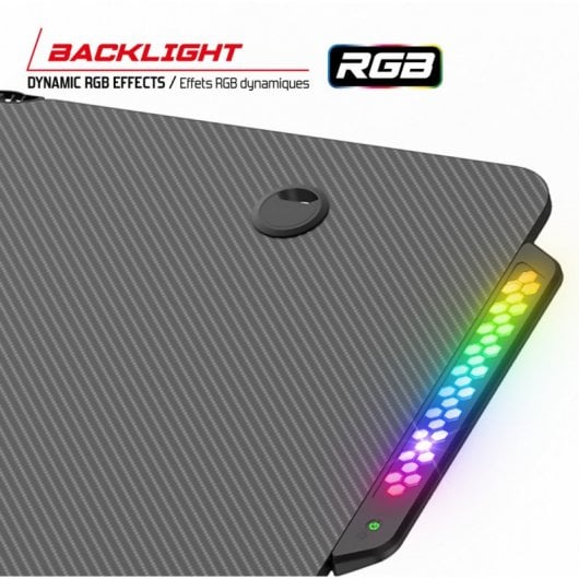 Spirit of Gamer Headquarter 600 Mesa Gaming RGB Negro