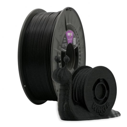Winkle Filamento 3D PLA HD 1.75mm 300g Negro Stardust