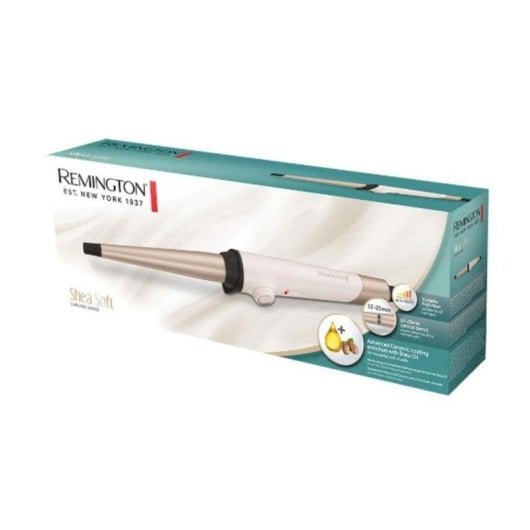 Modelador de Cabelo Cónico Remington CI4740 Cerâmico 13-25 mm 200°C Desligamento Automático Bege e Preto