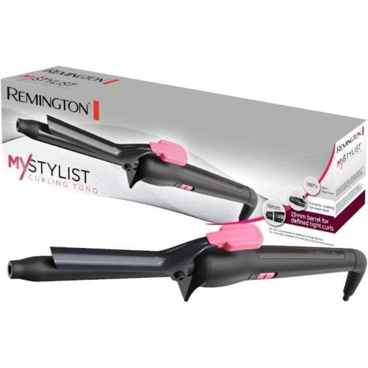 Lockenstab Remington My Stylist CI1A119 Keramik 19 mm 190°C Automatische Abschaltung Schwarz Rosa