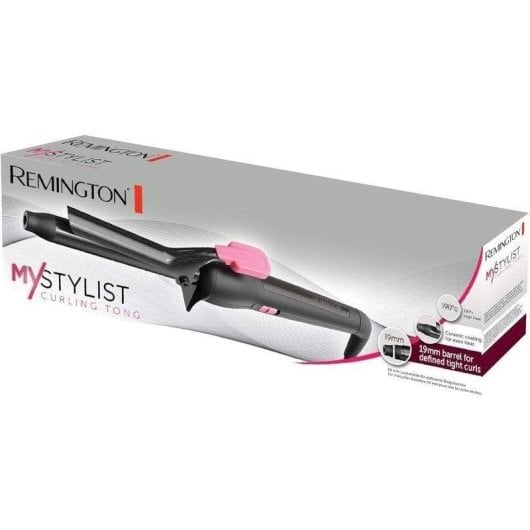 Boucleur à Cheveux Remington CI1A119 Céramique 19 mm 190°C Arrêt Automatique Noir et Rose