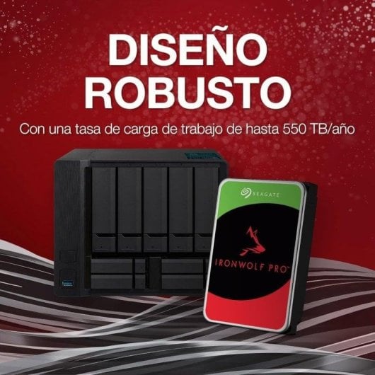 Disco Duro Seagate IronWolf Pro ST18000NT001 18TB HDD 7200rpm SATA 285MB/s NAS RV
