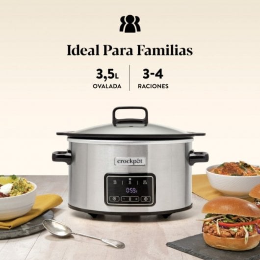 Pentola a cottura lenta digitale Crockpot Sizzle & Stew da 3,5 litri