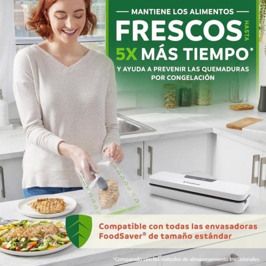 FoodSaver Pack 26 Bolsas para Envasar al Vacío Reciclables sin BPA 3.78L