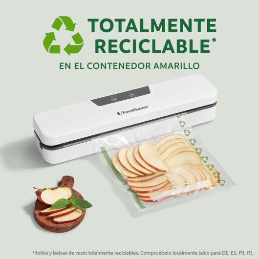 FoodSaver Pack 26 Bolsas para Envasar al Vacío Reciclables sin BPA 3.78L