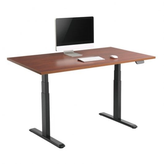 Base per scrivania motorizzata Kimex regolabile in altezza 62-128 cm Nera, Connected