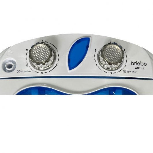 Briebe WM1111 Mini Lavadora Centrifugadora Portátil 3Kg Blanca/Azul