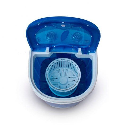 Briebe WM1111 Mini Lavadora Centrifugadora Portátil 3Kg Blanca/Azul